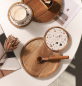 Preview: Großhandel B2B Vintage Holztablett Japanischer Nachmittags Snack Brot Serviertablett